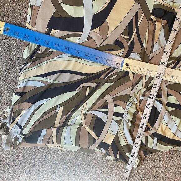 Y2K KASPER V Neck Babydoll Tank Top Jersey Knit Sleeveless Beach Summer Women16P - Picture 2 of 9